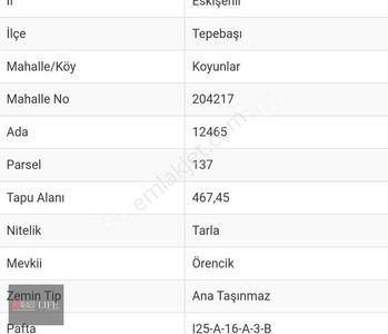 Arsa-Tarla