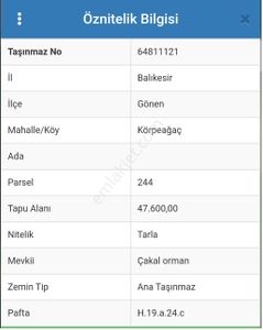 Arsa-Tarla