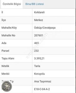 Arsa-Tarla