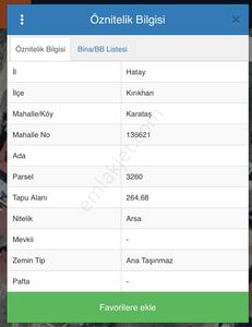 Arsa-Konut İmarlı