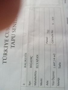 Arsa-Tarla