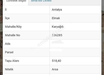 Arsa-Konut İmarlı