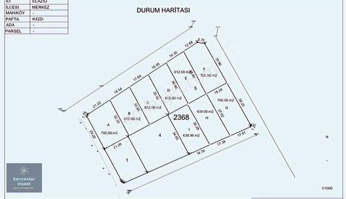 Arsa-Konut İmarlı