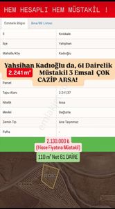 Arsa-Konut İmarlı