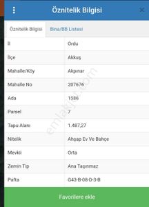 Arsa-Konut İmarlı