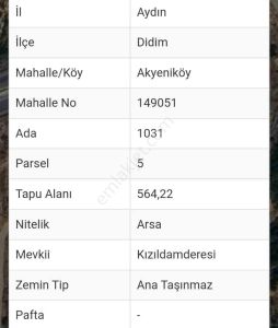 Arsa-Konut İmarlı