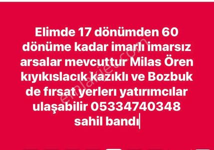 Arsa-Turizm İmarlı