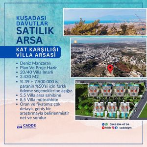 Arsa-Villa İmarlı