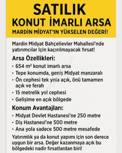 Arsa-Konut İmarlı