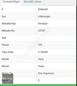 Arsa-Tarla