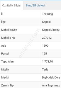 Arsa-Tarla
