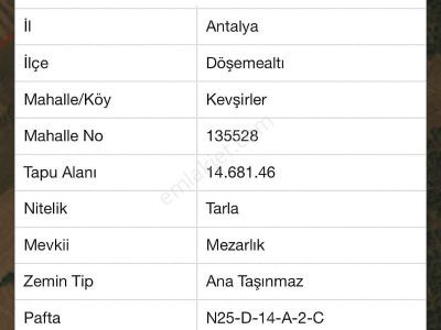Arsa-Tarla
