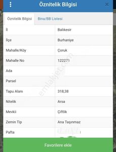 Arsa-Konut İmarlı