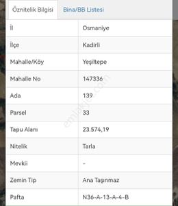 Arsa-Tarla