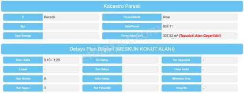 Arsa-Konut İmarlı