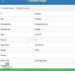 Arsa-Konut İmarlı