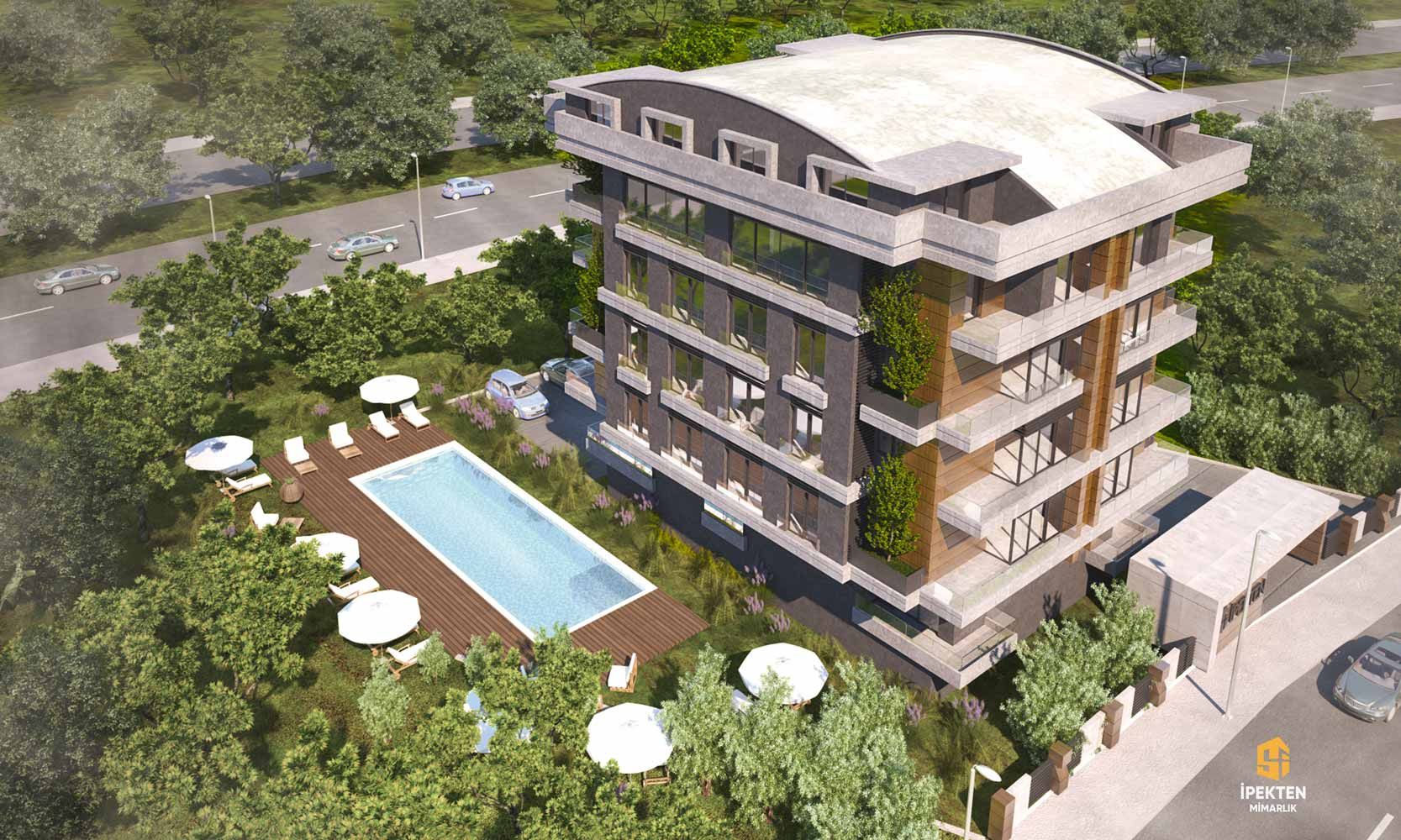 Konut Projesi Corner Residence, Konyaaltı, Antalya