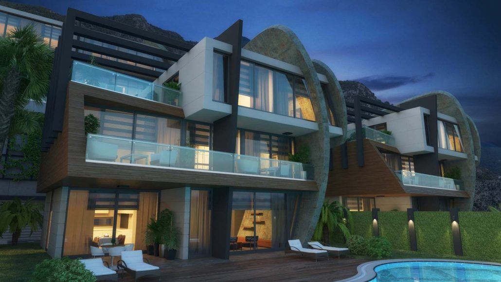 Konut Projesi Tepe Modern Villaları, Alanya, Antalya
