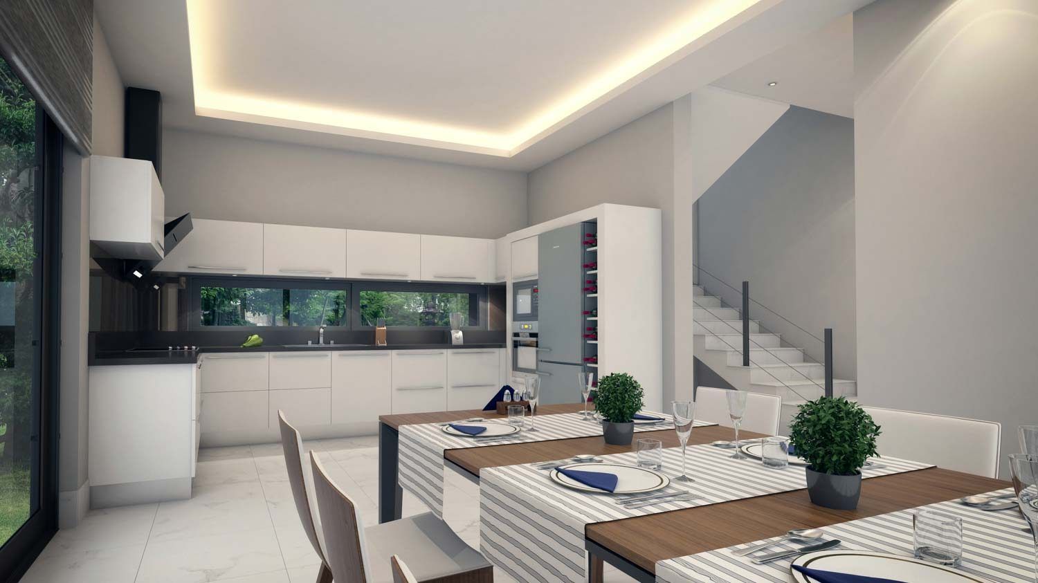 Konut Projesi Tepe Modern Villaları, Alanya, Antalya