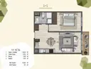 1+1 Konut Planı