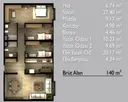 3+1 Konut Planı