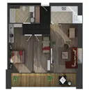 2+1 Konut Planı