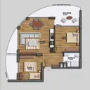 2+1 Konut Planı