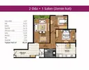 2+1 Konut Planı