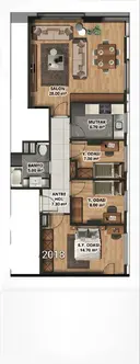 3+1 Konut Planı