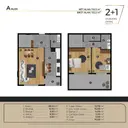 2+1 Konut Planı