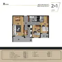 2+1 Konut Planı