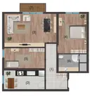 2+1 Konut Planı