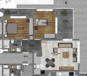 2+1 Konut Planı