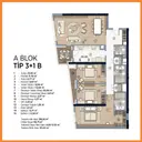 3+1 Konut Planı