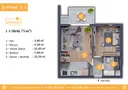 1+1 Konut Planı