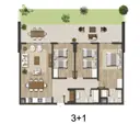 3+1 Konut Planı