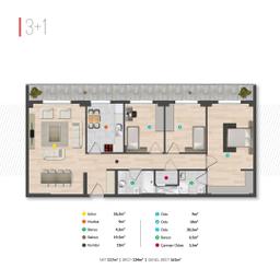 3+1 Konut Planı