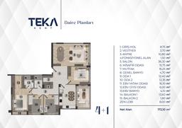 4+1 Konut Planı