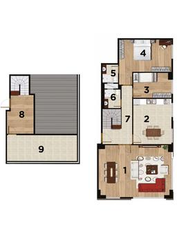 3+1 Konut Planı