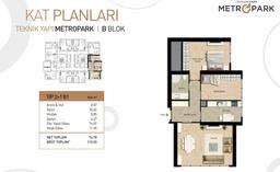 2+1 Konut Planı