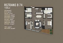 1+1 Konut Planı