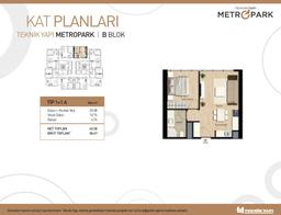 1+1 Konut Planı