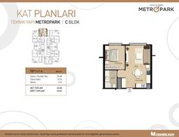1+1 Konut Planı