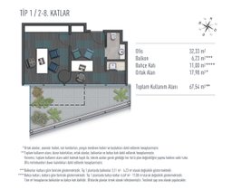 1 Konut Planı