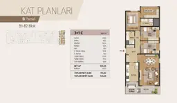 3+1 Konut Planı
