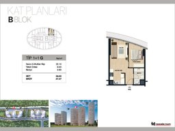 1+1 Konut Planı