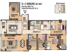 6+2 Konut Planı