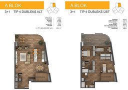 3+1 Konut Planı