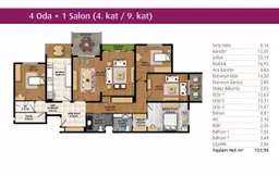 4+1 Konut Planı