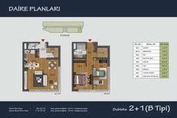 2+1 Konut Planı